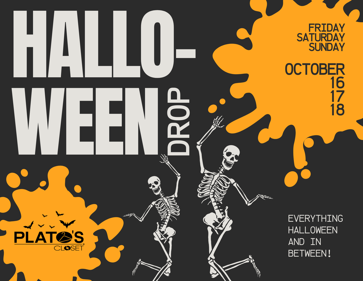 Halloween costume drop at Plato’s Closet San Diego, October 16–18, 2026